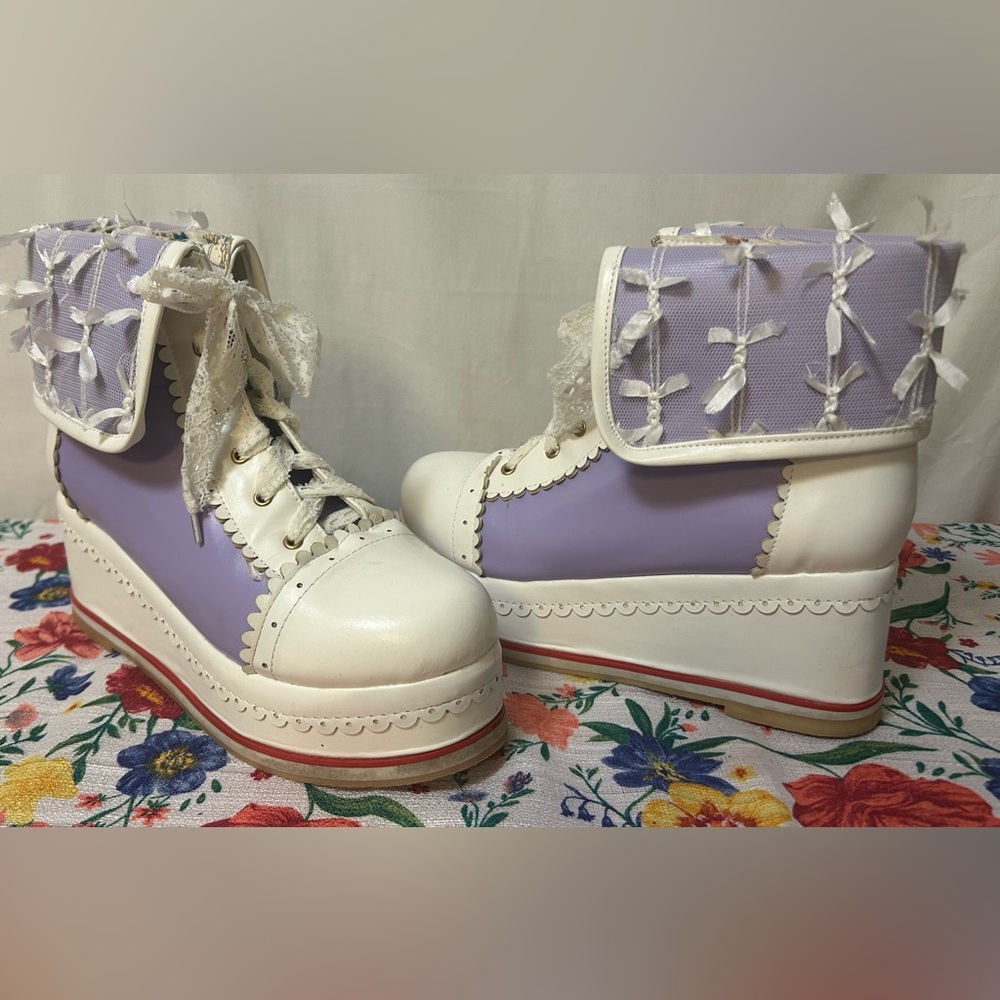 Lolita Lace up Ankle Boots